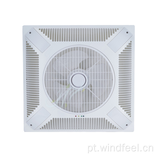 Personalizar Material PP ABS Plástico Ventilador de teto falso decorativo de 14 polegadas com controle remoto